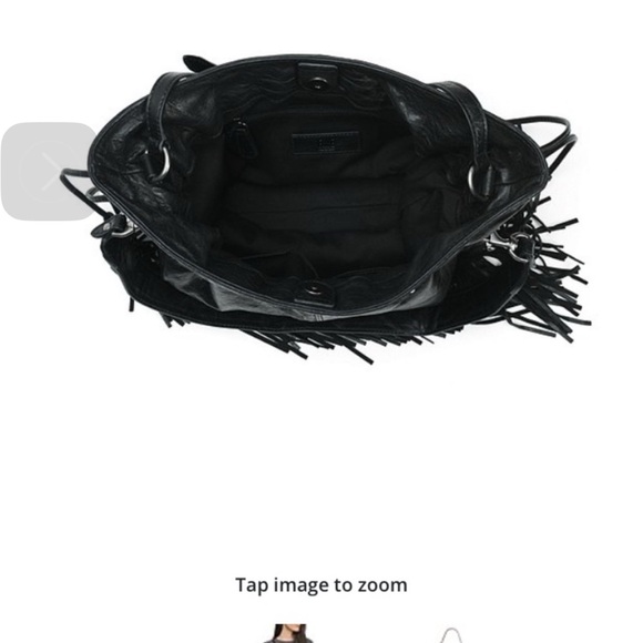 FRYE Black Fringe Leather Hobo Bag - Picture 14 of 16
